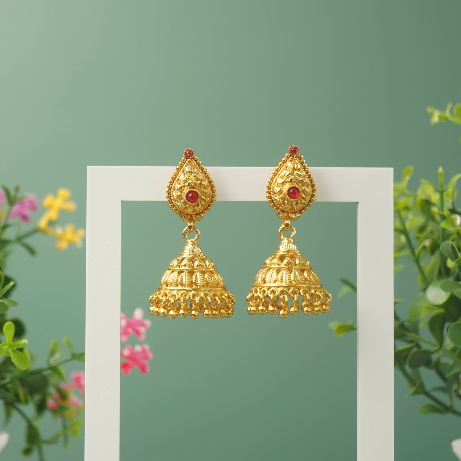 Buy One Gram Gold Plated Jhumkis Online
