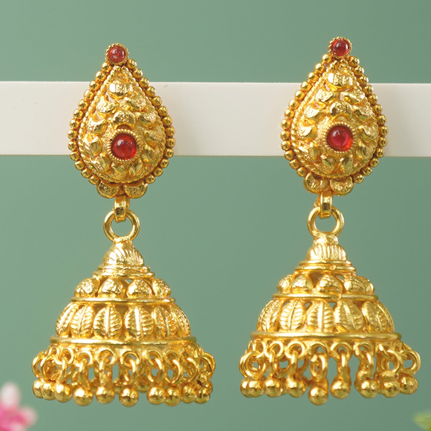 Buy One Gram Gold Plated Jhumkis Online