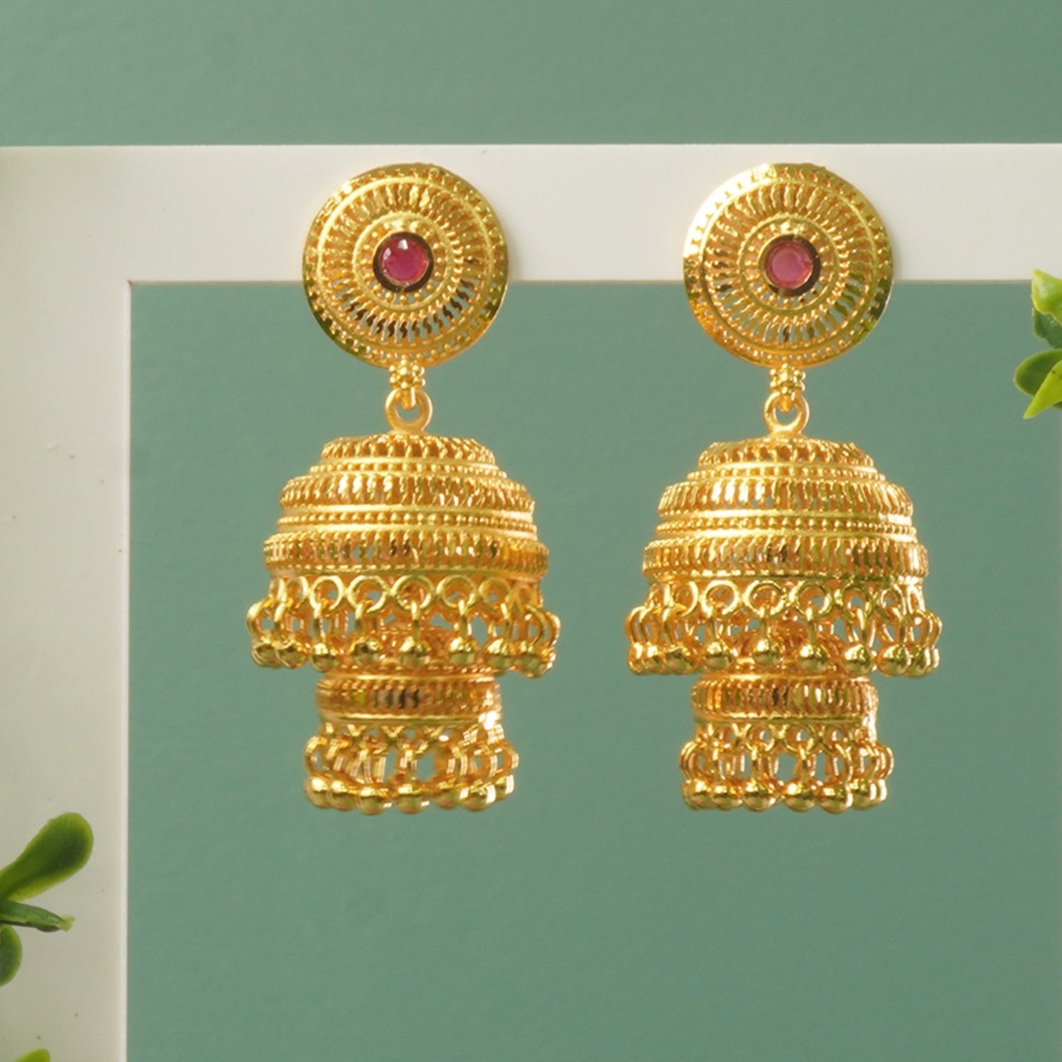 Forming Gold Plated Latkan Jhumki Designs Online