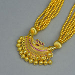 gold plated chandrakor pendant