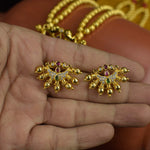 Karwari hathi pendant spotmani haar with earrings