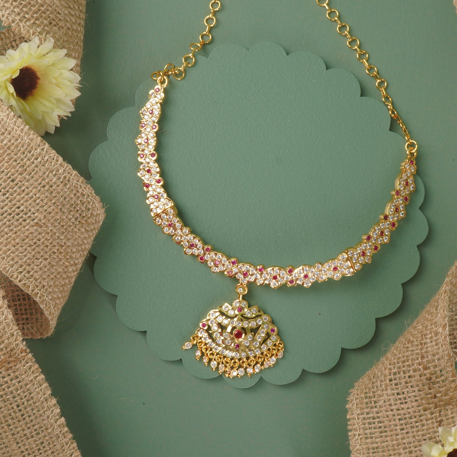 Shop Online Premium Gold Plated Koyri Chain Karwari Haar Necklace Design