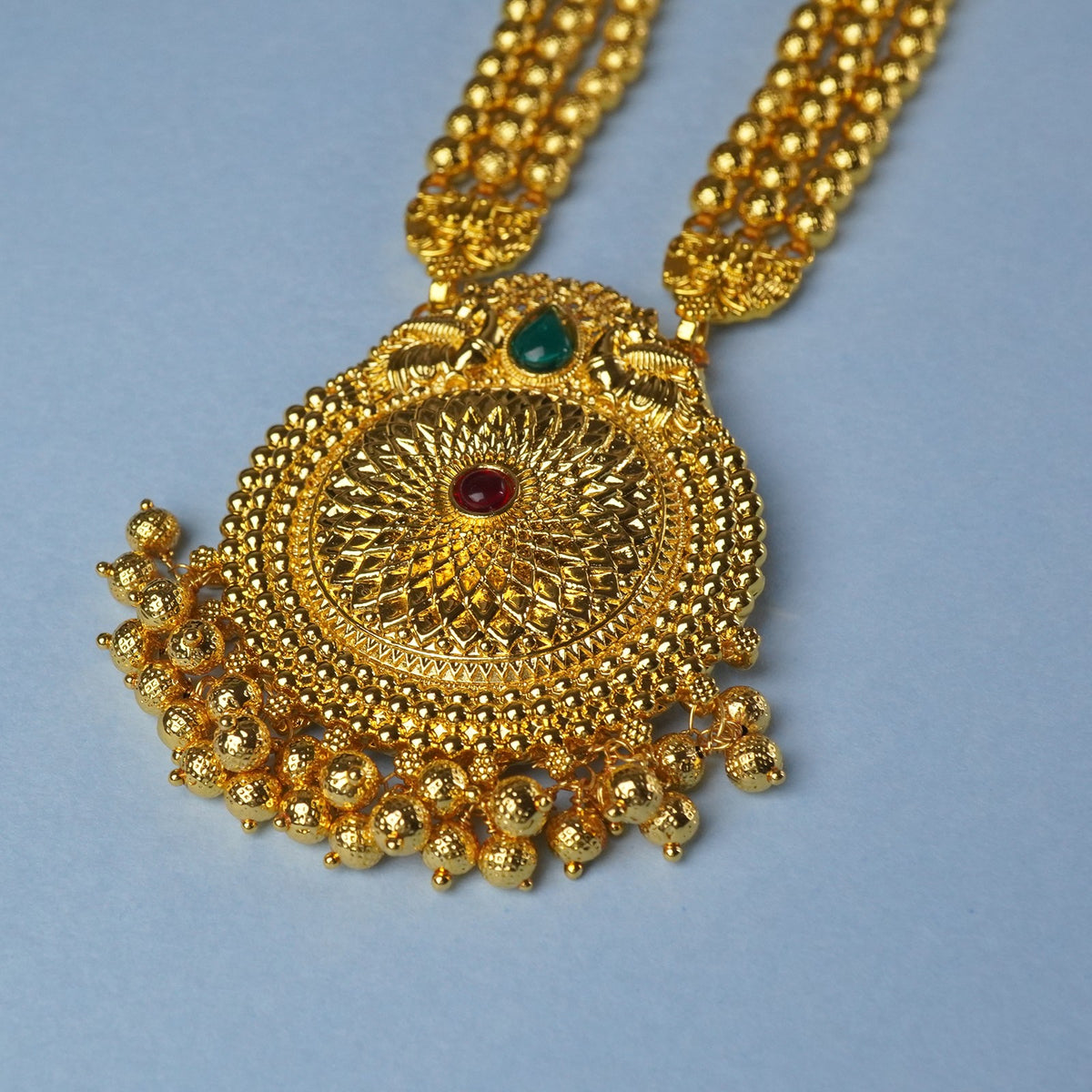 long kolhapuri necklace design