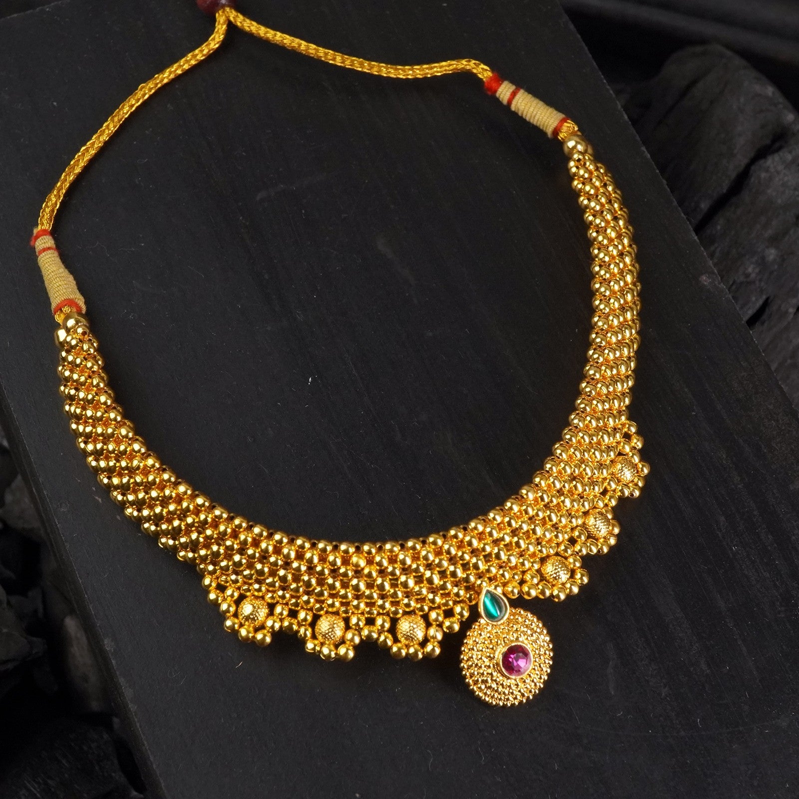 Kolhapuri necklace rg pendant