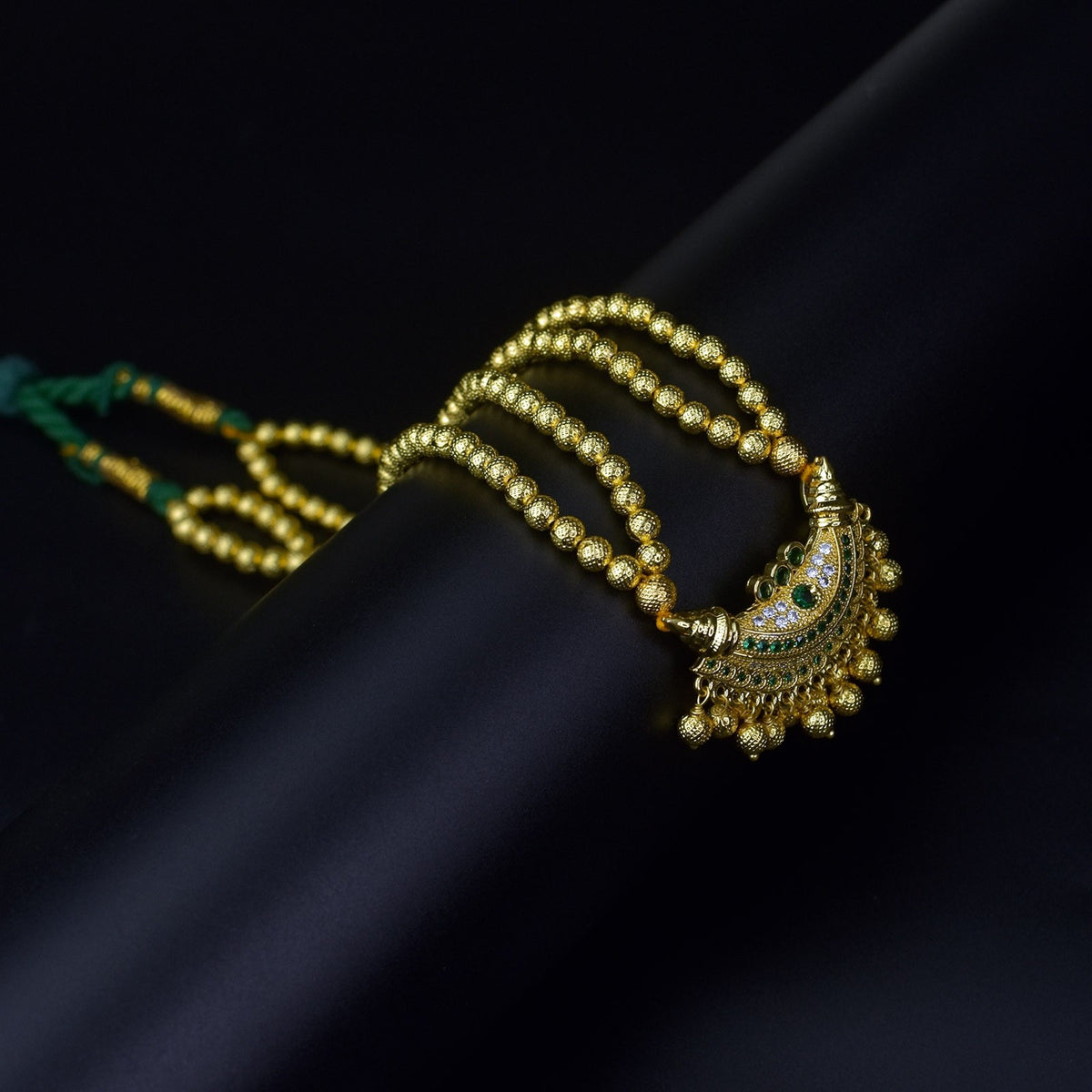 kolhapuri gold necklace design