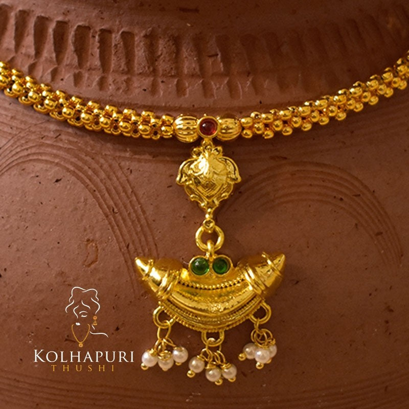 Kolhapuri Thushi Peacock boat pendal