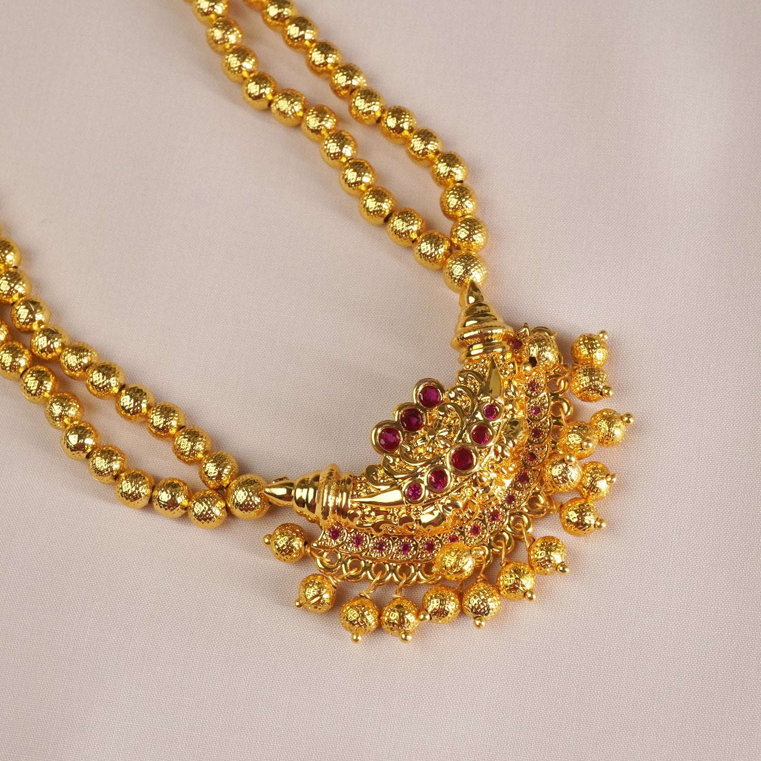 Kolhapuri traditional haar chandrakor pendant