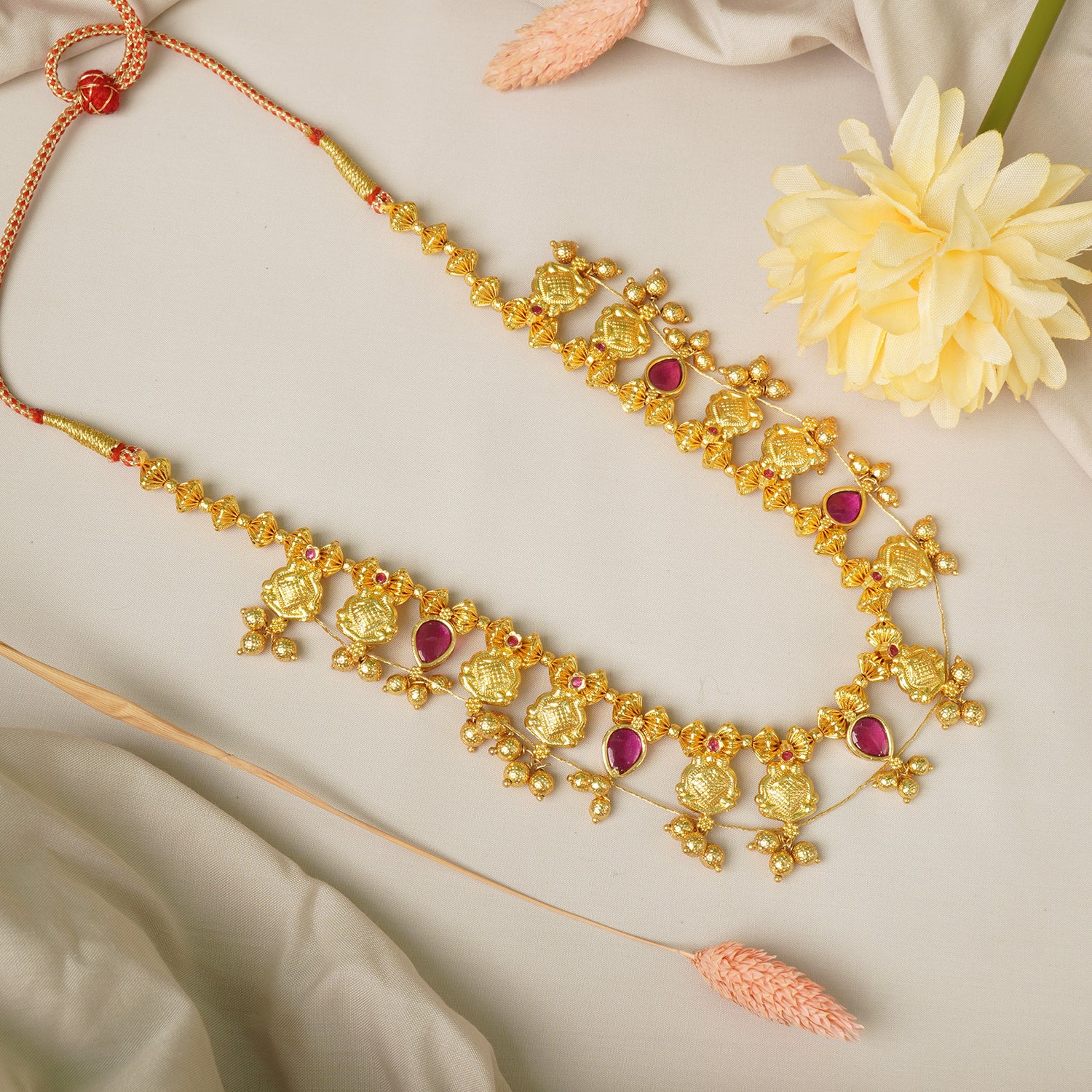 Premium Kolhapuri Choker Saaj Necklace