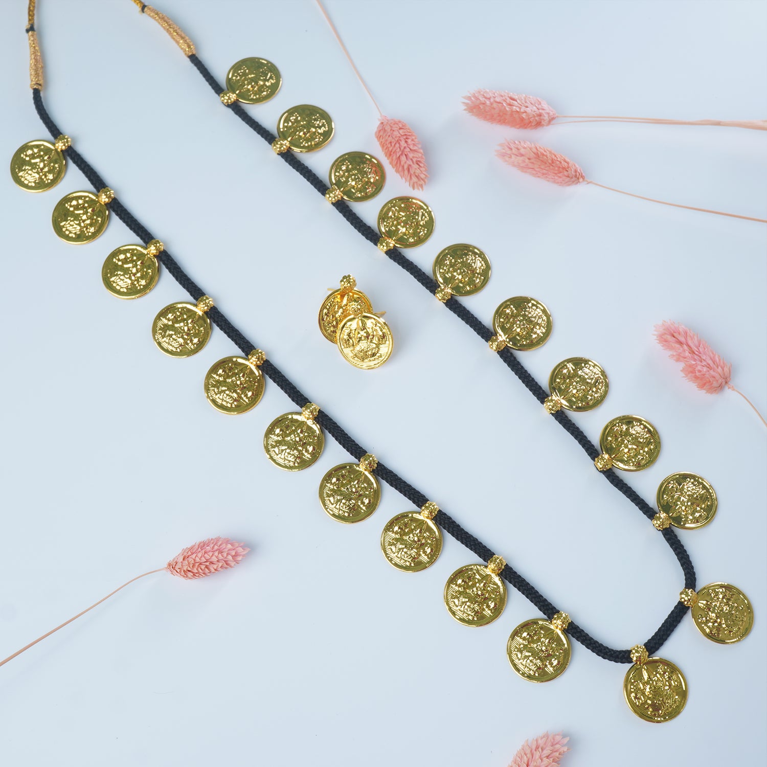 Long Laxmi Putli Haar With Earrings