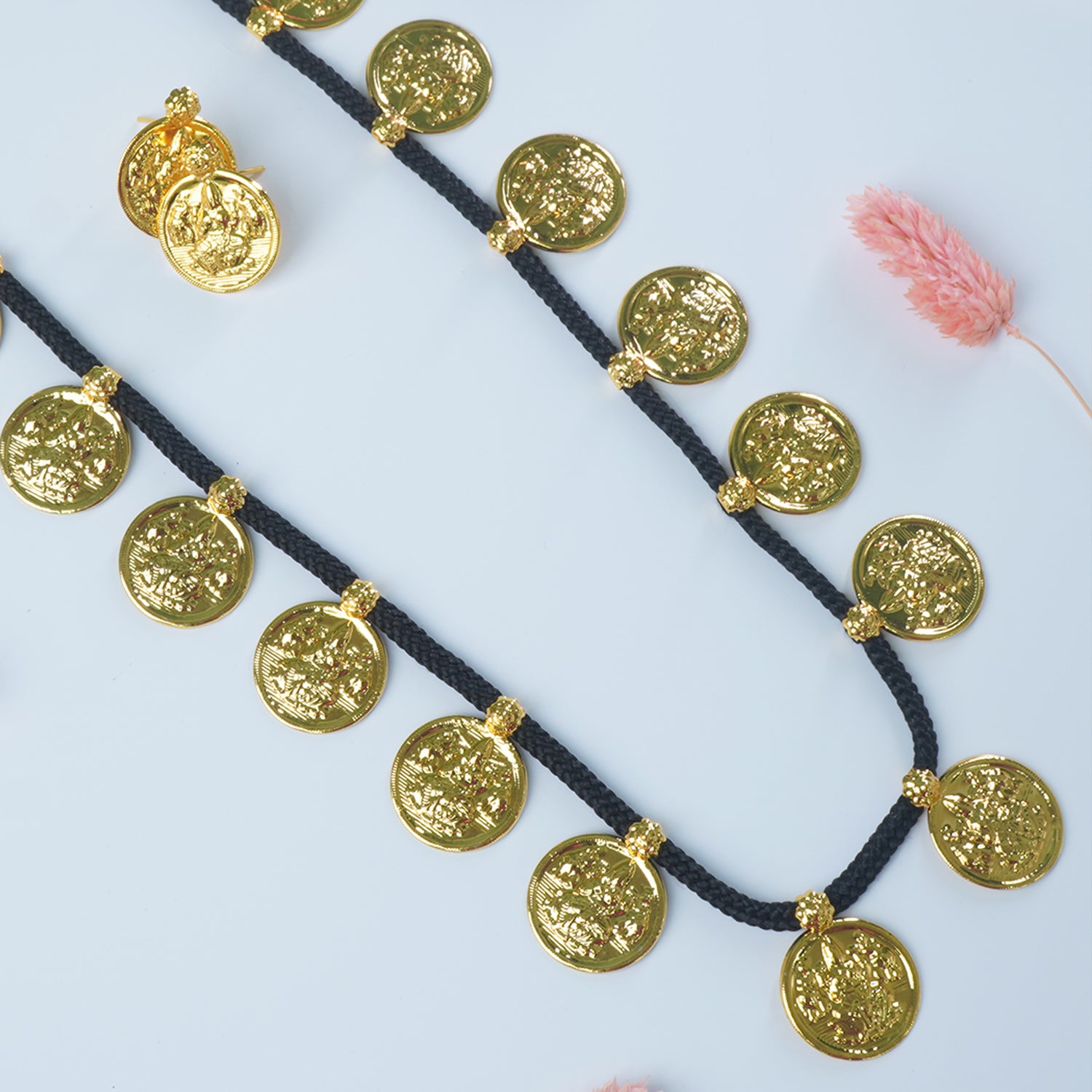 Long Laxmi Putli Haar With Earrings