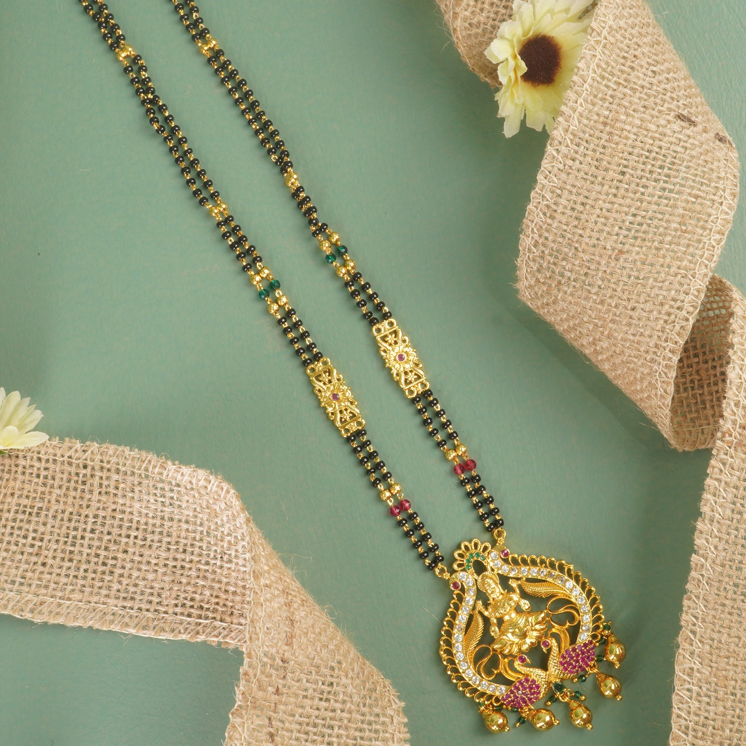 Shop Online Premium Laxmi Pendant Mangalsutra Design