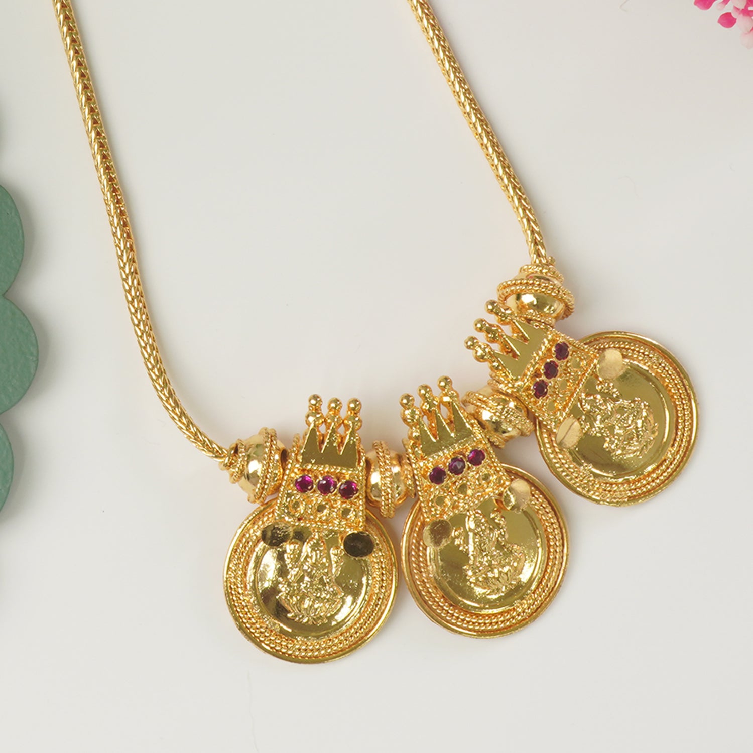 South Indian Laxmi Mangalsutra Design With Chain