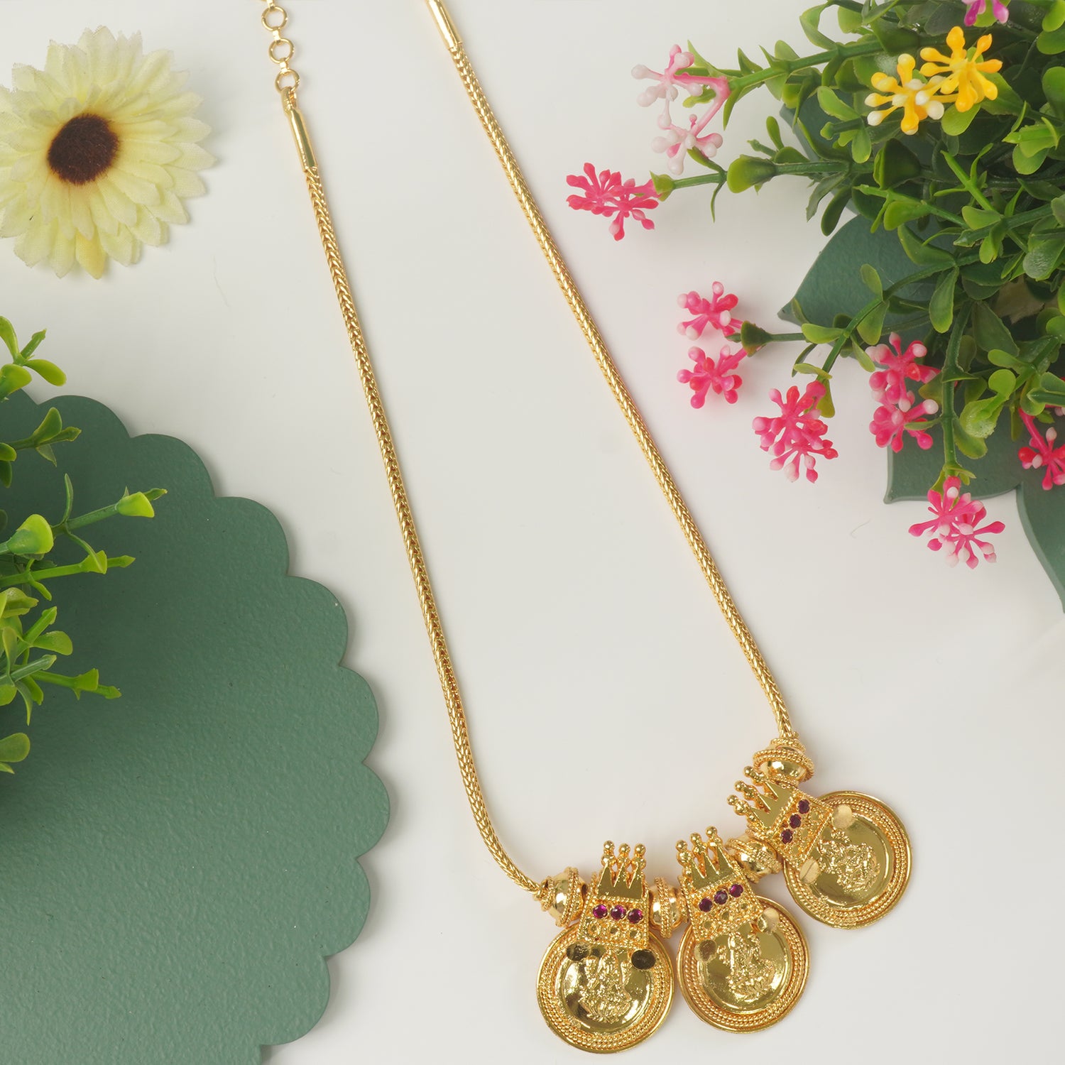 South Indian Laxmi Mangalsutra Design With Chain