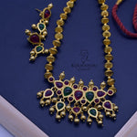 Pota tanmani javmani long haar with earrings