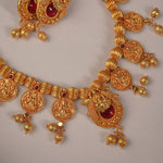 Maharashtrian Necklace Gheru finish Laxmi haar