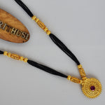 Manchali Long Pipe Design Rava Peacock Pendal