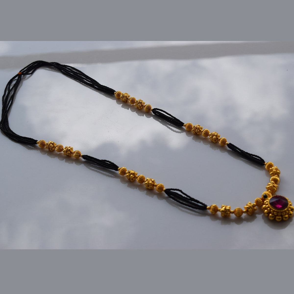 Manchali Long Topra Design 16 mm chand pendal