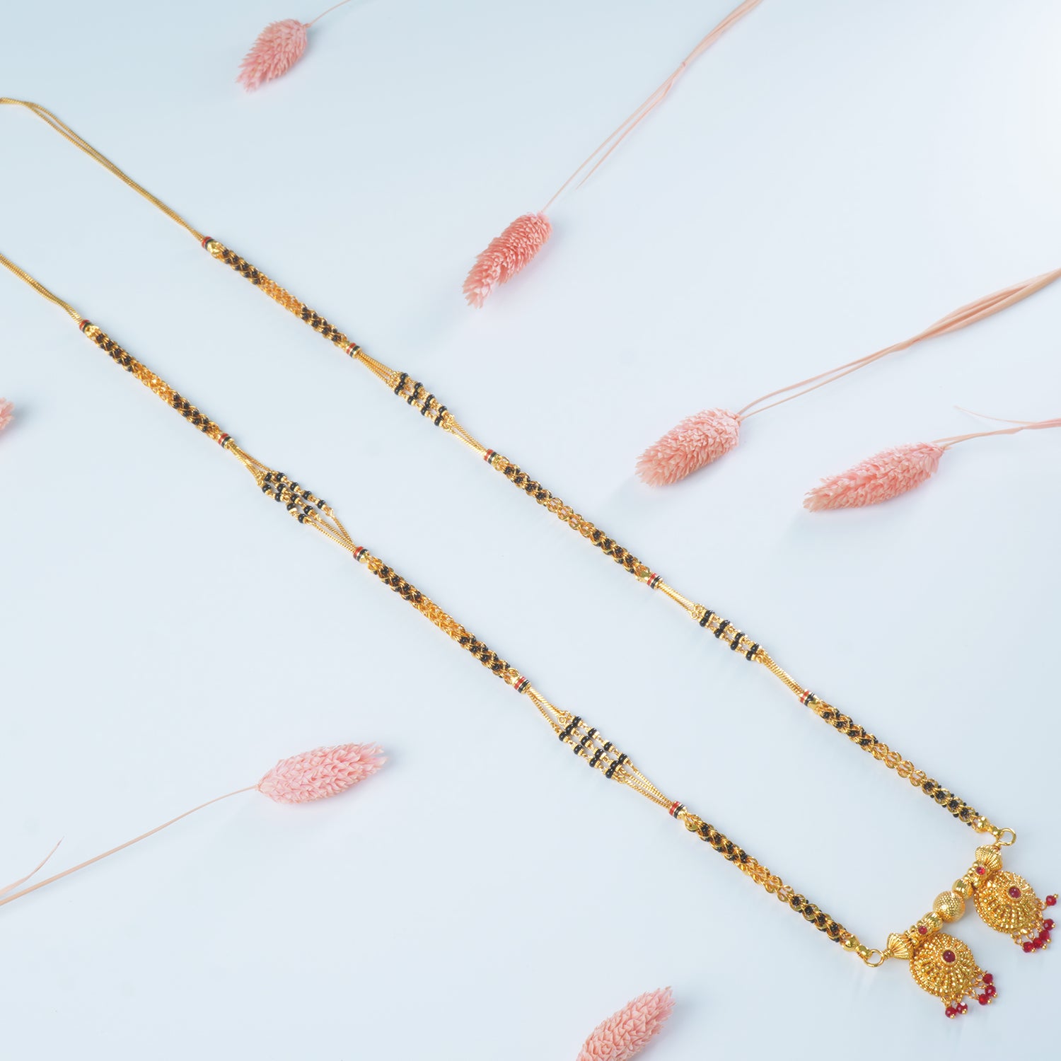 Buy Online 30 Inch One Gram Chain Mangalsutra Design With Fancy Vati Pendant