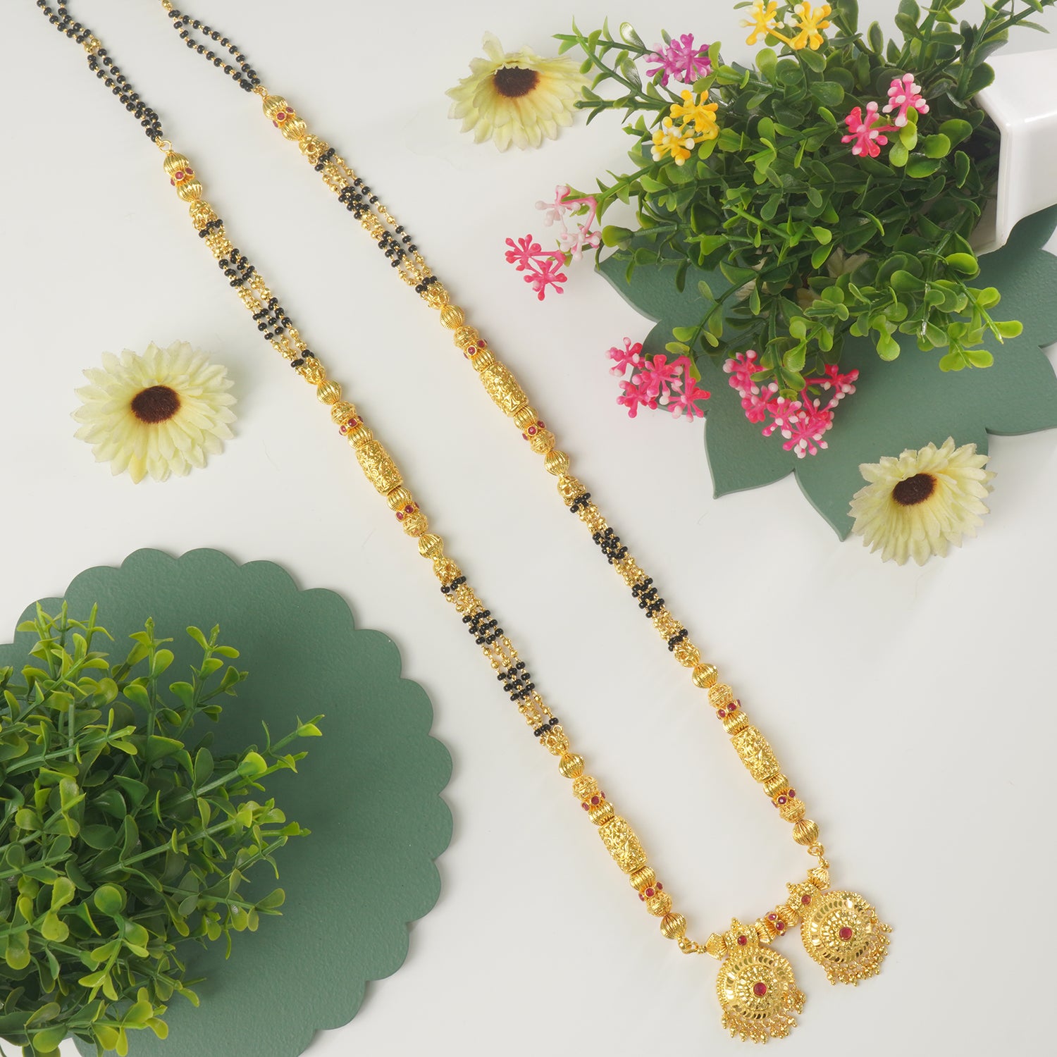 32 Inch One Gram Mangalsutra Design Fancy Vati Design