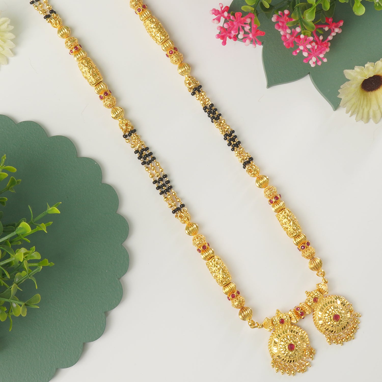 32 Inch One Gram Mangalsutra Design Fancy Vati Design