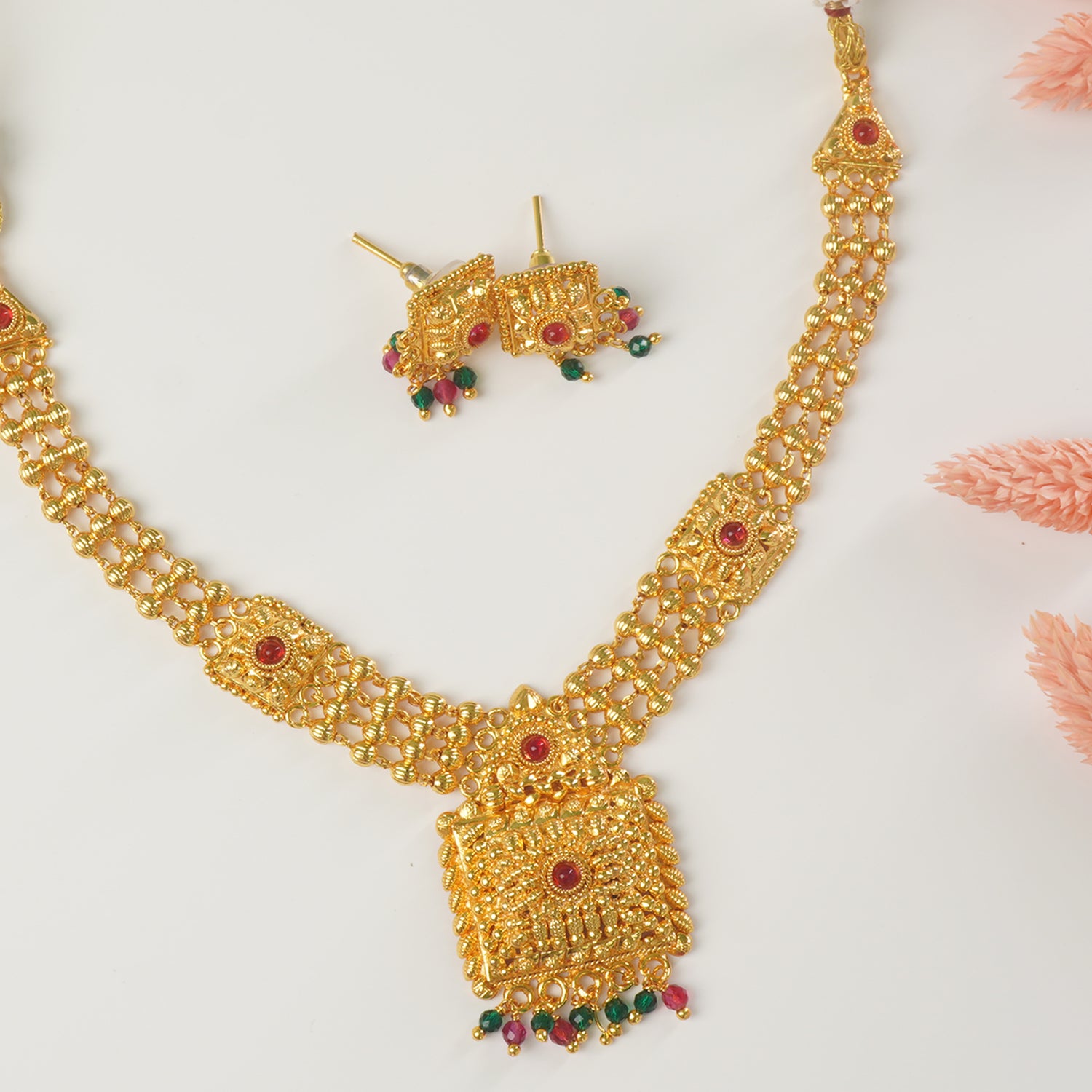Shop Online One Gram Gold Plated Necklace Design With Free Shipping