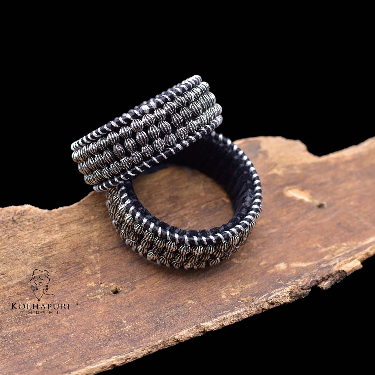 Oxidized Bangles Rajasthani Design black