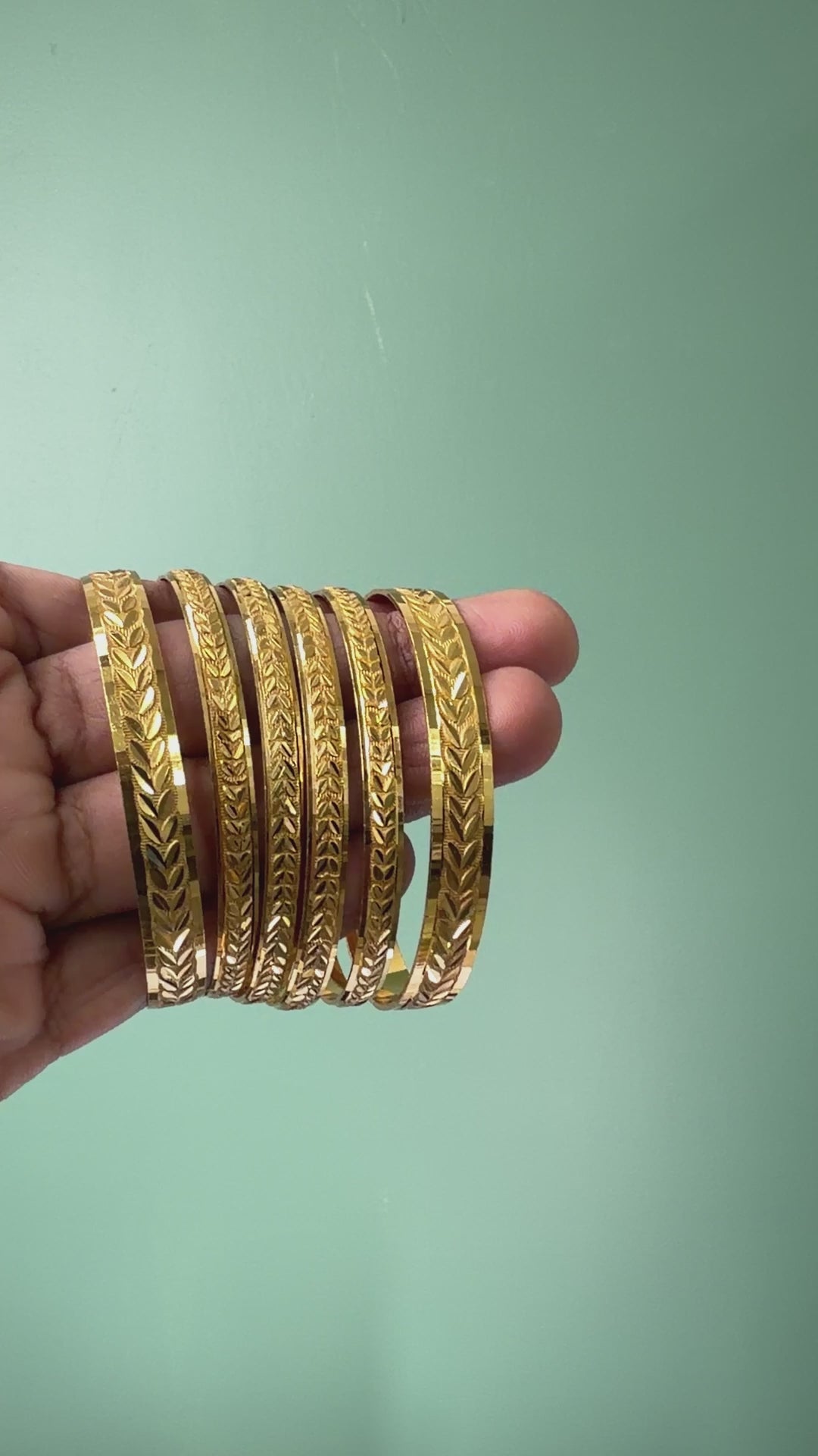 Shop Online 6 Pc Gold Plated Bangles Set (BG-117)
