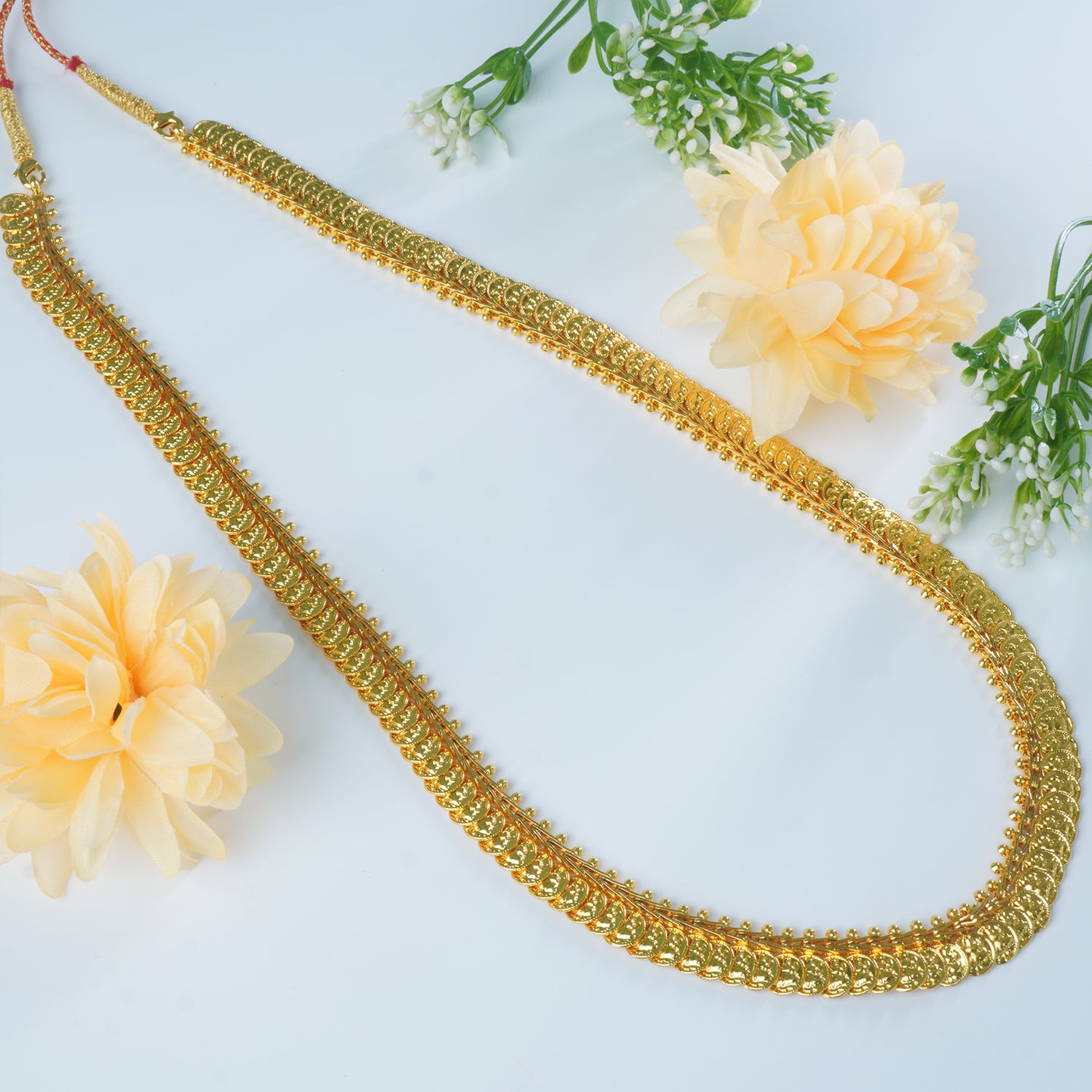 24 Inch Laxmi Coin Haar | Gold Plated kasu haram design