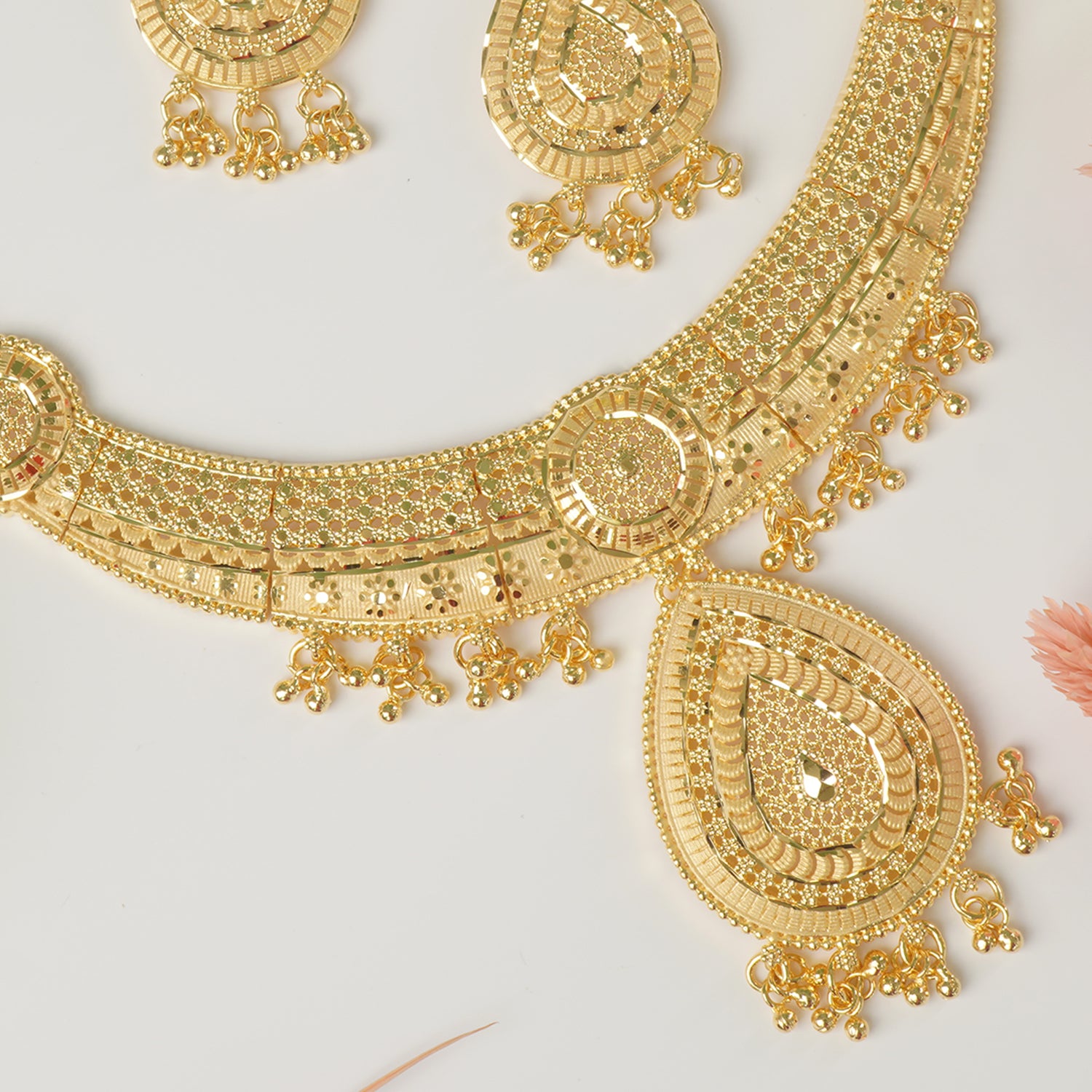 Buy Online Forming Rani Haar Design With Earrings