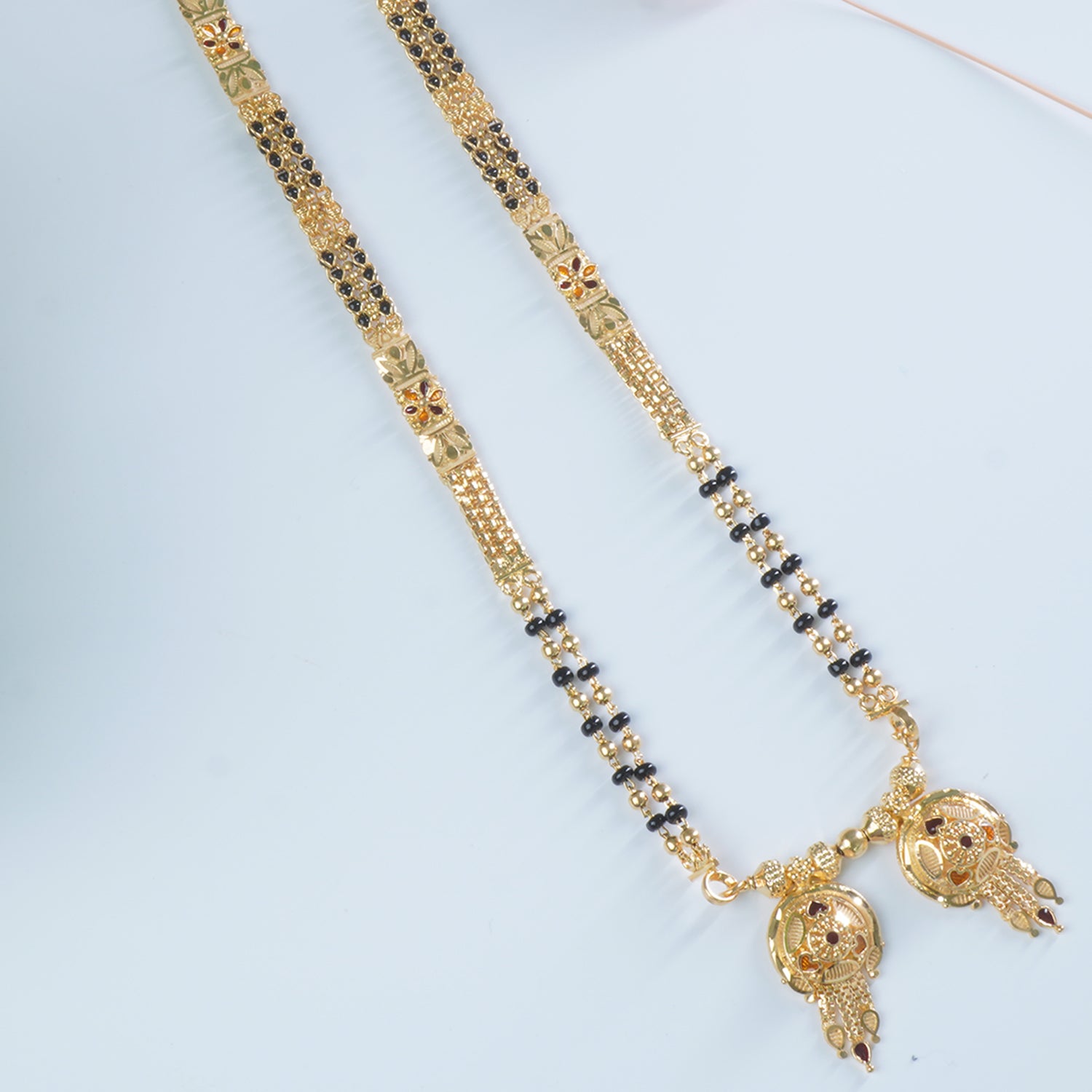 Buy Online 18 Inches Forming Gold Plated Short Mangalsutra Designs at affordable prices