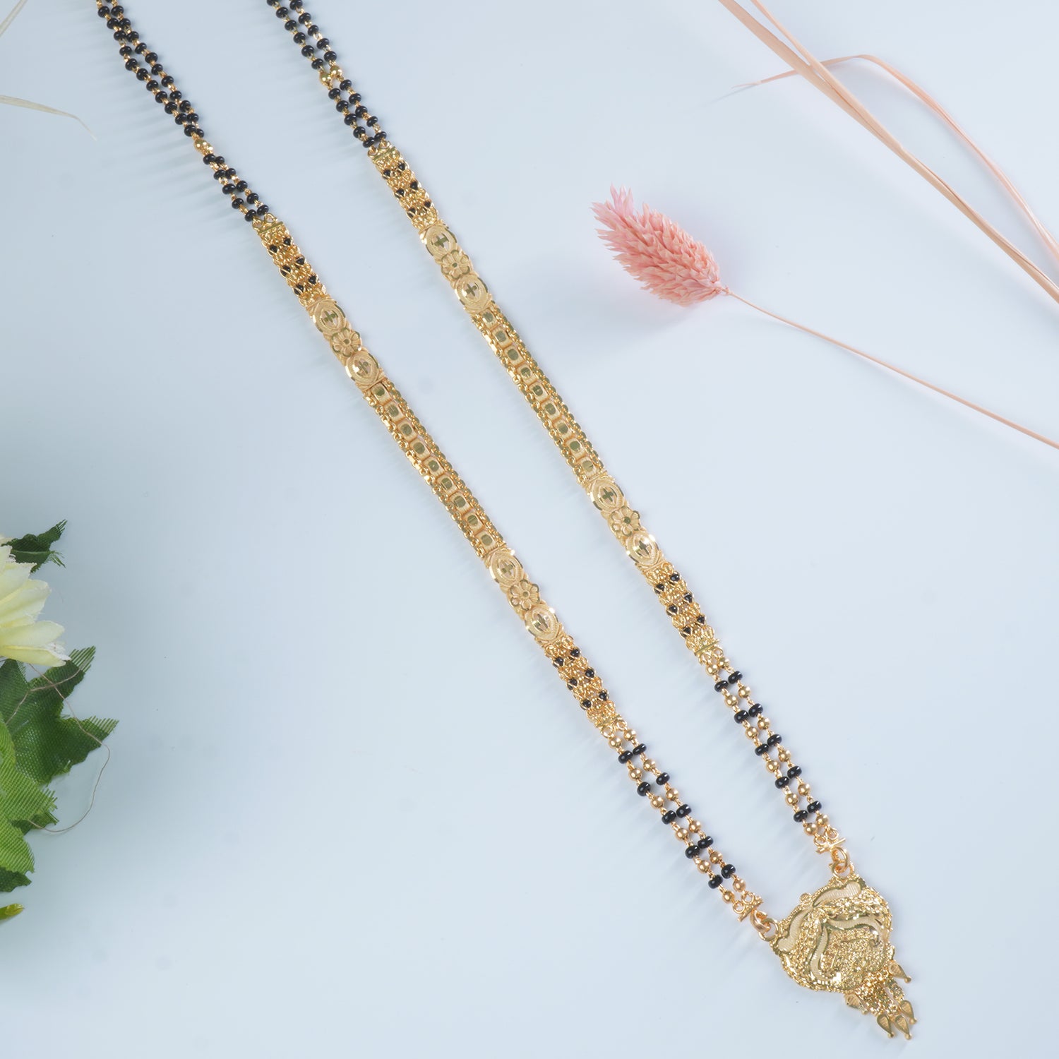 Buy Online 18 Inches Forming Gold Plated Short Mangalsutra Designs at affordable prices