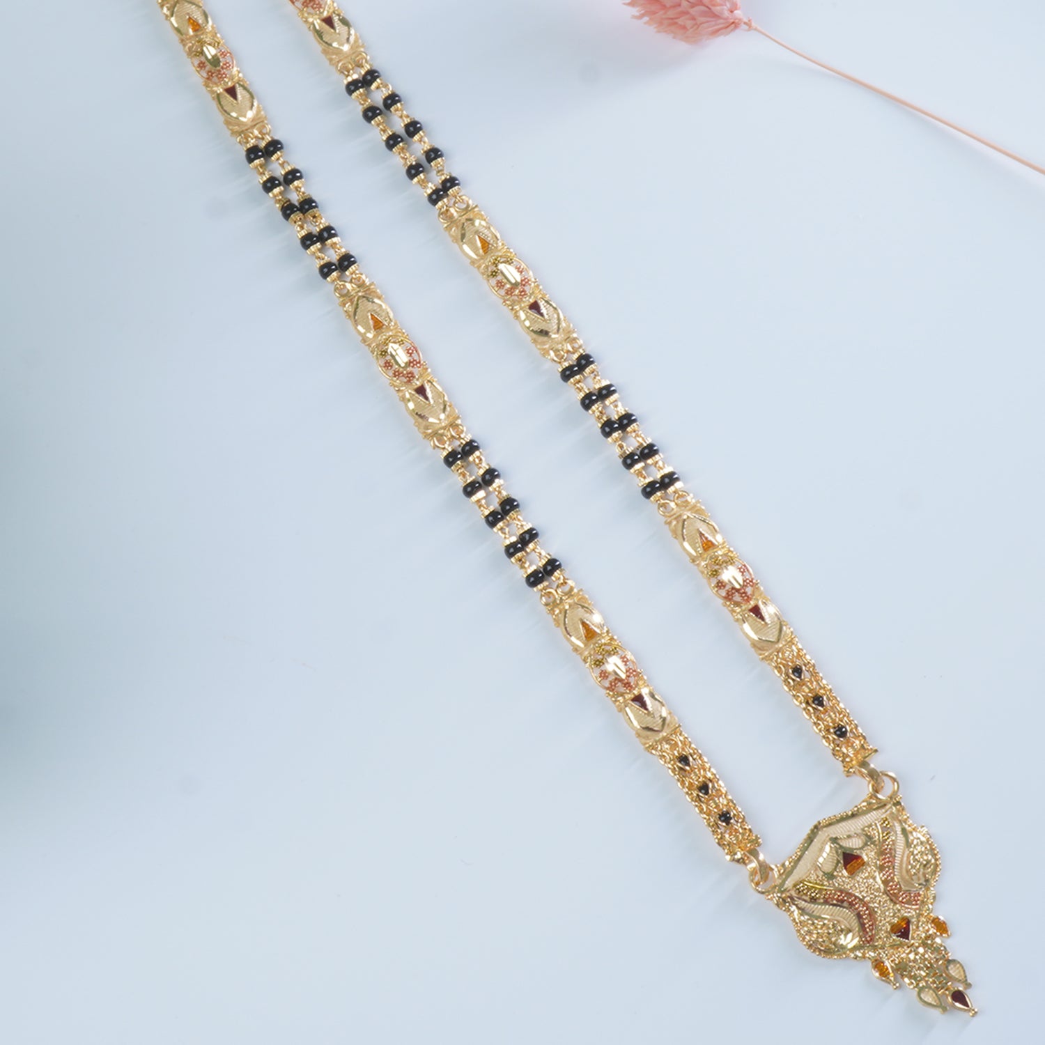 Buy Online 18 Inches Forming Gold Plated Short Mangalsutra Designs