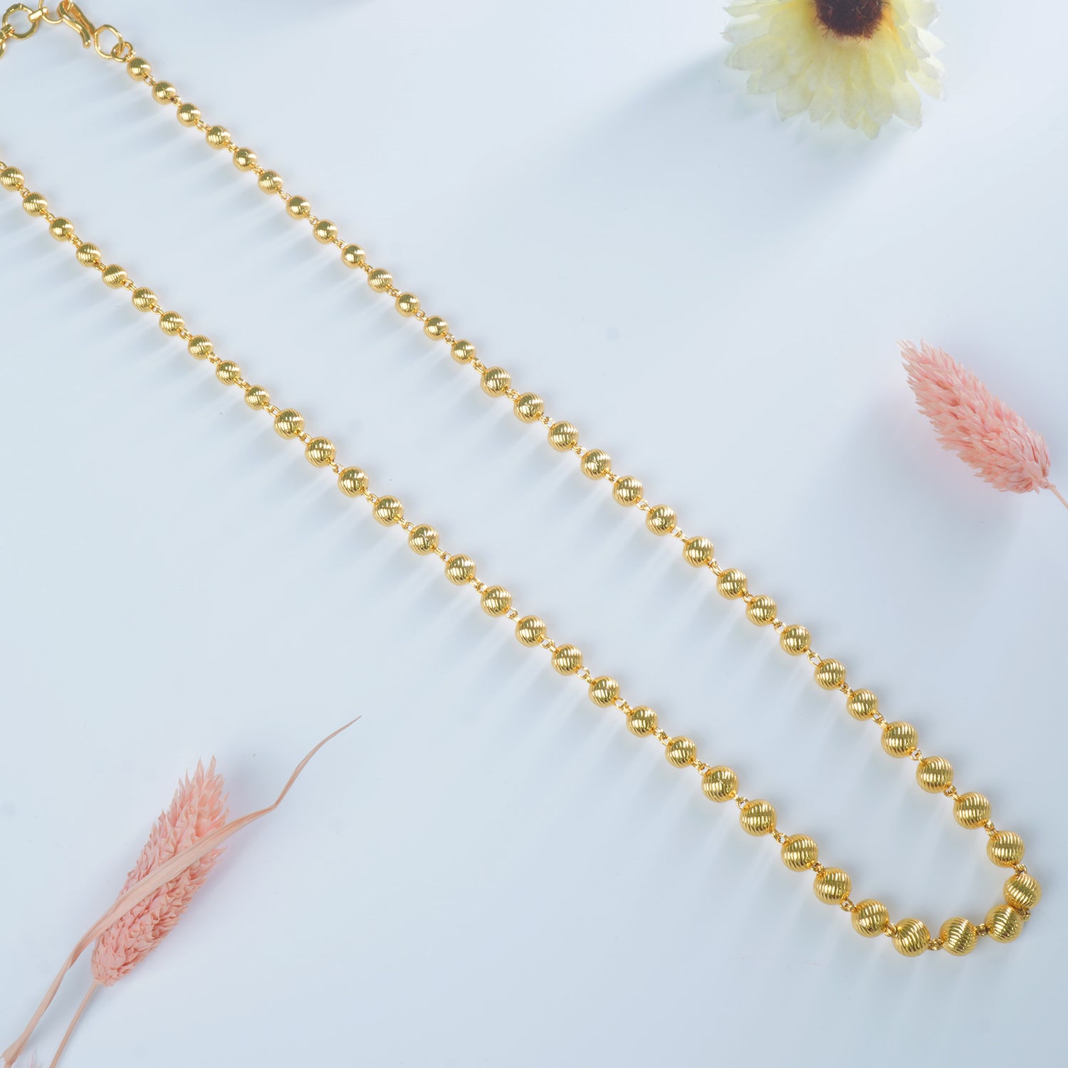 Gold Plated Nakshi Mani Mala Design