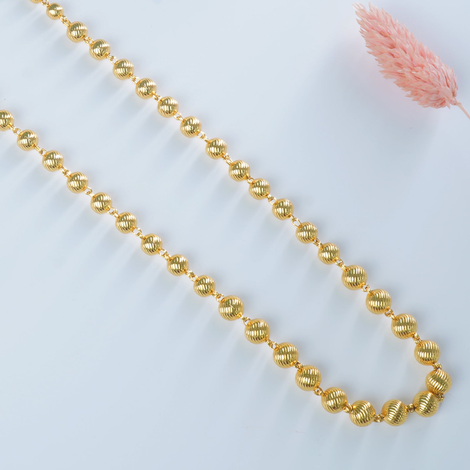 Gold Plated Nakshi Mani Mala Design – Rishabh Gold