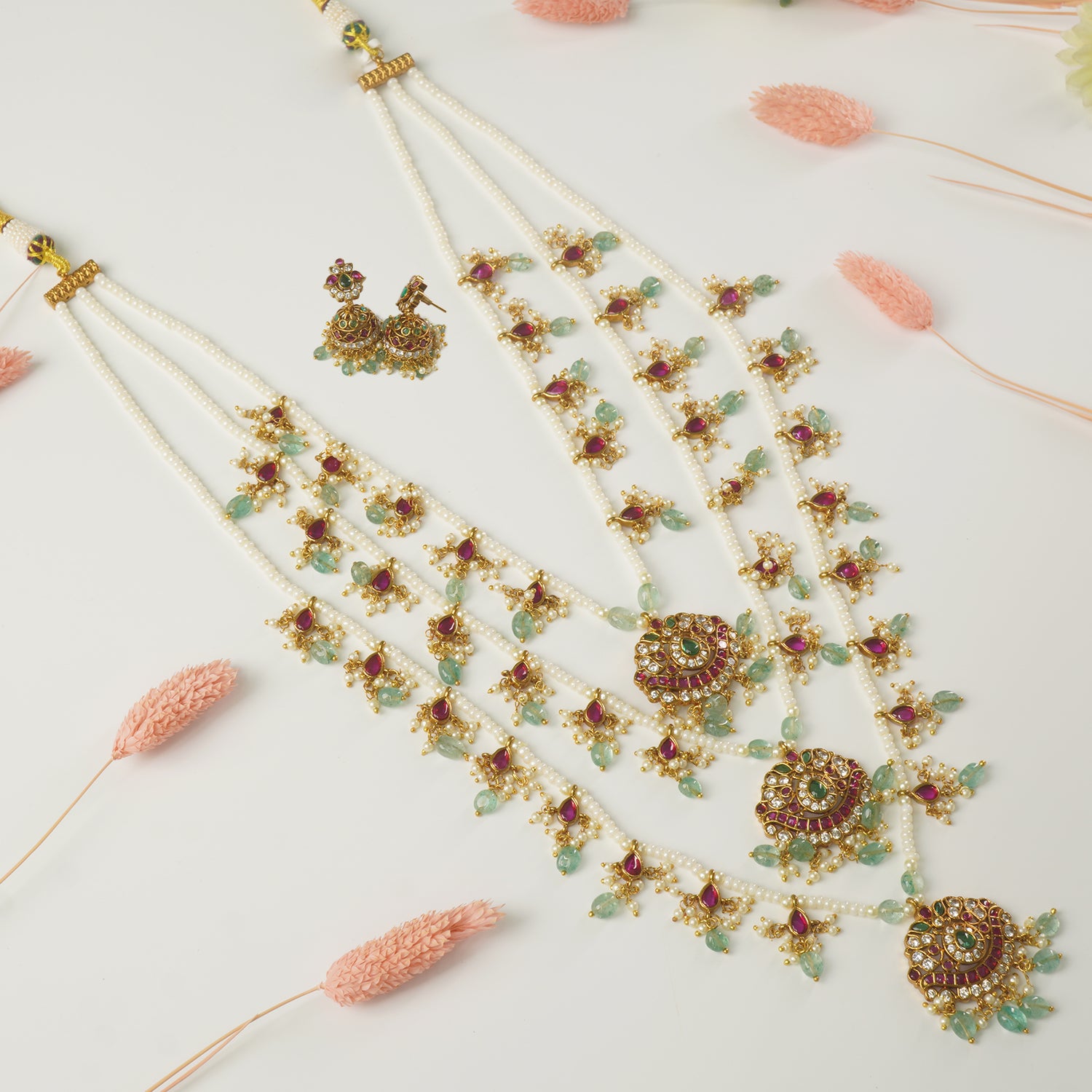 Shop Online Premium Gold Plated Long Moti Haar Design
