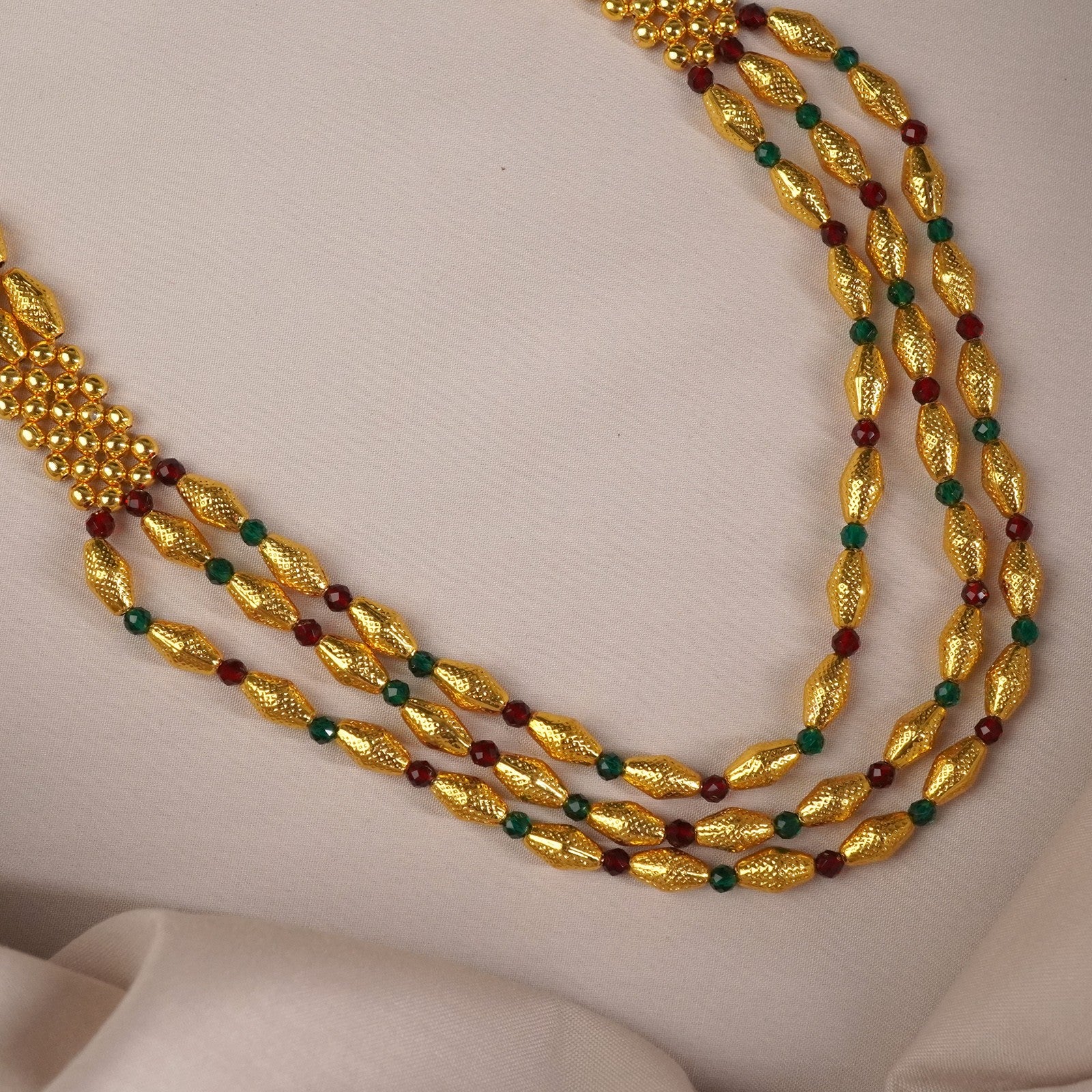 Gold bor mala designs with price discount