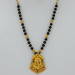 Temple jewellery black nag laxmi pendal geru finish