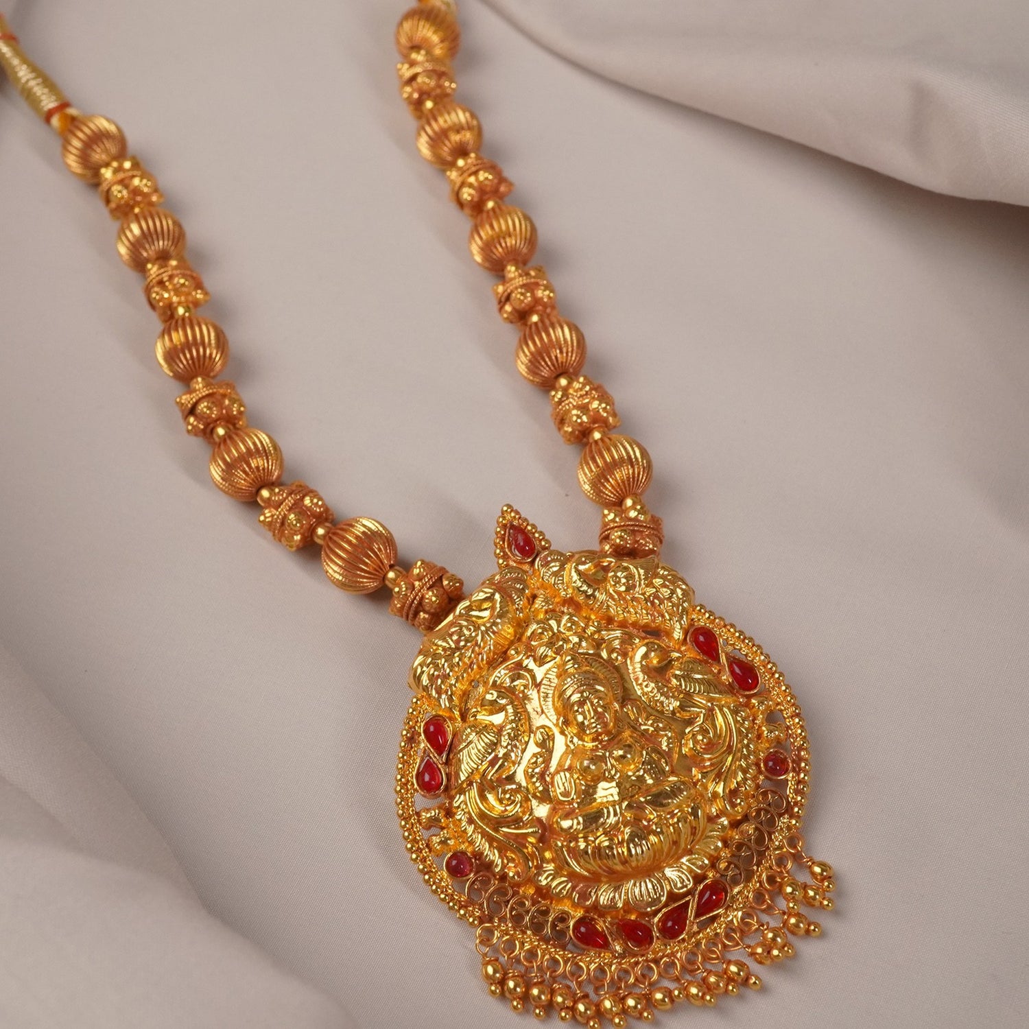 Gheru Finish Topra Mala Antique Pendant