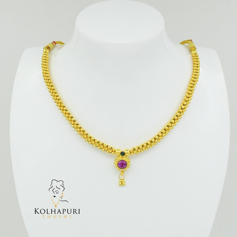 Thushi plain RG red pendal