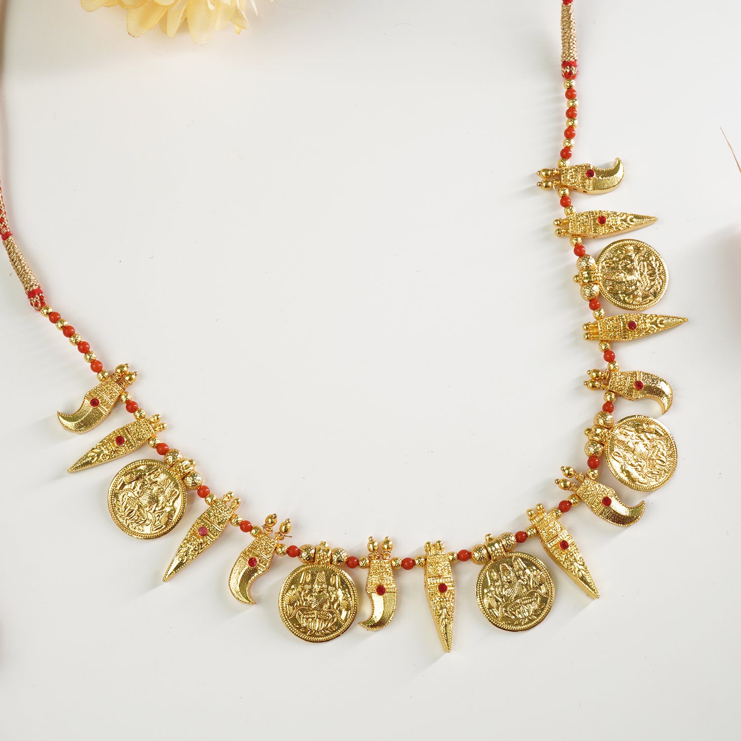 Premium Coin And Vaghnakhi Necklace Design